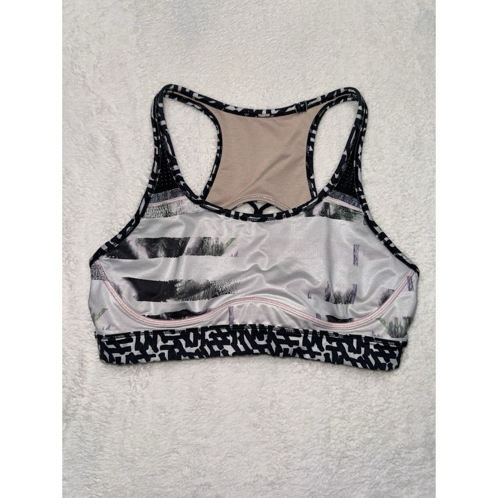 Lululemon Sweaty Or Not Bra Abstract Strappy Lattice Racerback Sz 4